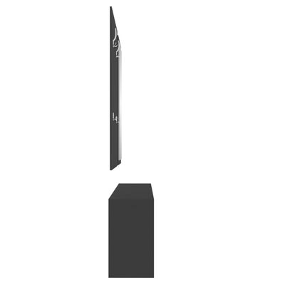 vidaXL 3-1 Batų spintelės komplektas, juodas, apdirbta mediena