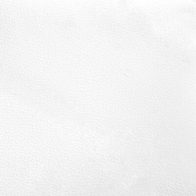 vidaXL Lovos rėmas, baltas/juodas, 120x200cm, dirbtinė oda
