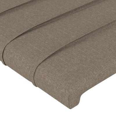 vidaXL Galvūgalis su auselėmis, taupe, 103x23x118/128cm, audinys