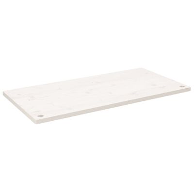 vidaXL Rašomojo stalo stalviršis, baltas, 100x60x2,5cm, pušies masyvas