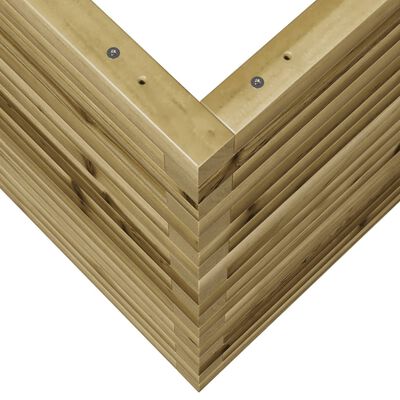 vidaXL Sodo lovelis, 60x60x68,5cm, impregnuota pušies mediena