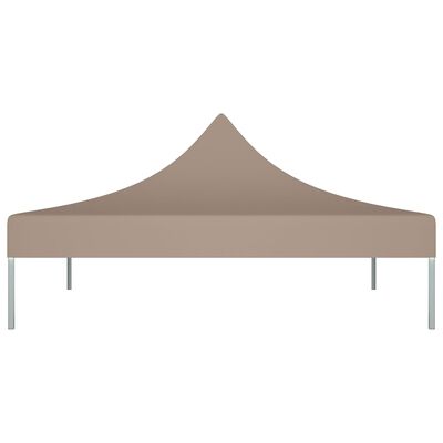 vidaXL Proginės palapinės stogas, taupe spalvos, 3x3m, 270 g/m²