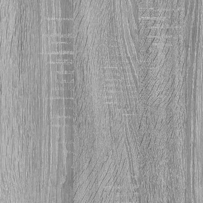 vidaXL Knygų spintelė, pilka ąžuolo, 60x33x70,5cm, mediena ir plienas