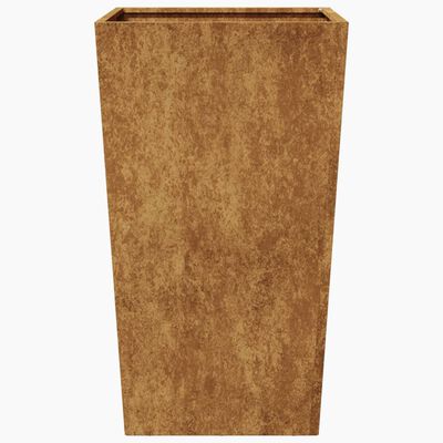 vidaXL Sodo loveliai, 2vnt., 45x45x75cm, corten plienas