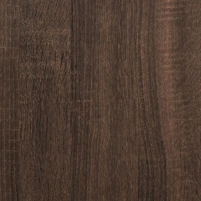 vidaXL Lovos rėmas, rudos ąžuolo spalvos, 150x200cm, apdirbta mediena