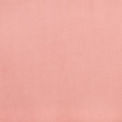 vidaXL Lova su spyruoklėmis ir čiužiniu, rožinė, 120x190cm, aksomas