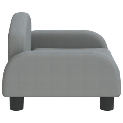 vidaXL Vaikiška sofa, šviesiai pilkos spalvos, 50x40x30cm, audinys