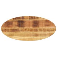 vidaXL Stalviršis, 80x40x2,5cm, mango medienos masyvas, ovalo formos