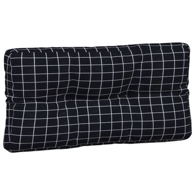 vidaXL Palečių pagalvėlės, 5vnt., audinys, su juodais langeliais