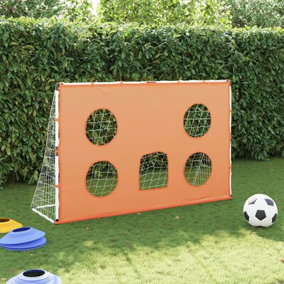 vidaXL Vaikiški futbolo vartai su taikiniu ir kamuoliu, 182x62x118cm