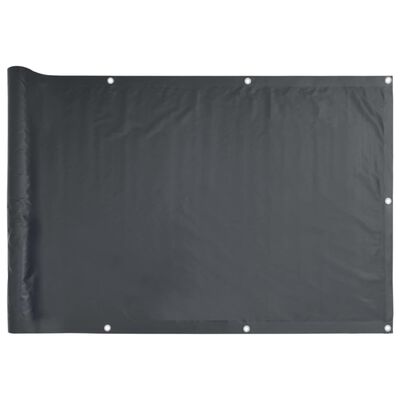 vidaXL Privatumo suteikianti pertvara, antracito, 1000x75cm, PVC