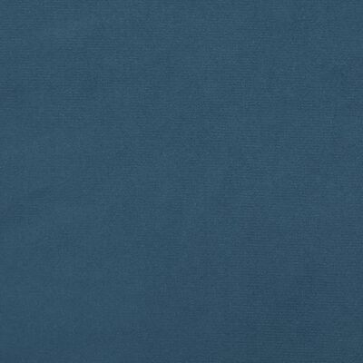 vidaXL Lovos rėmas su spyruoklėmis, mėlynas, 140x200 cm, aksomas