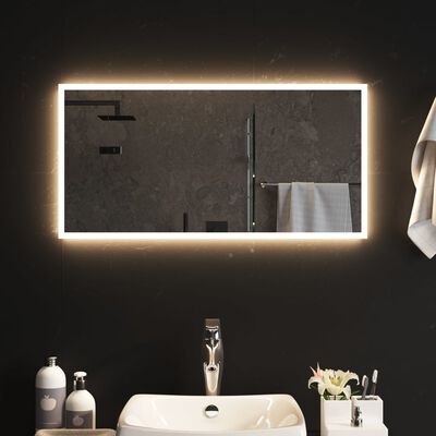 vidaXL Vonios kambario LED veidrodis, 80x40cm