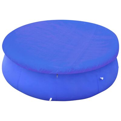 vidaXL Baseino uždangalai, 2vnt., 540cm, PE, 90g/m², apskriti