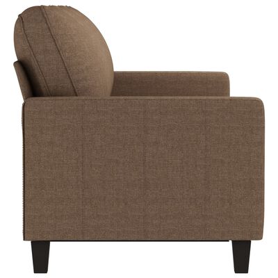 vidaXL Trivietė sofa, rudos spalvos, 180cm, audinys