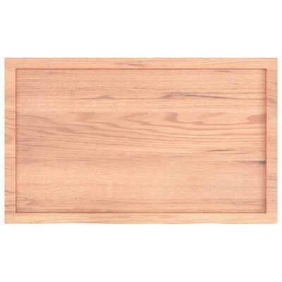 vidaXL Vonios stalviršis, šviesiai rudas, 100x60x(2-4)cm, mediena