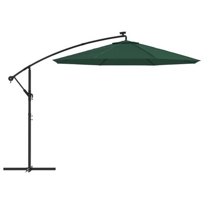 vidaXL Pakaitinis audinys gembiniam skėčiui, žalios spalvos, 300cm