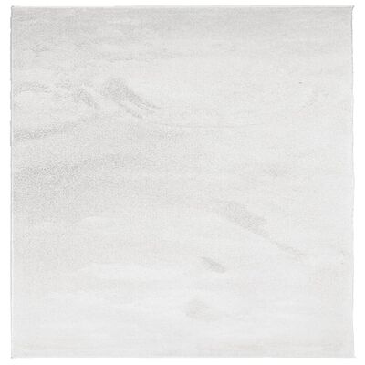 vidaXL Kilimas OVIEDO, pilkos spalvos, 120x120cm, trumpi šereliai