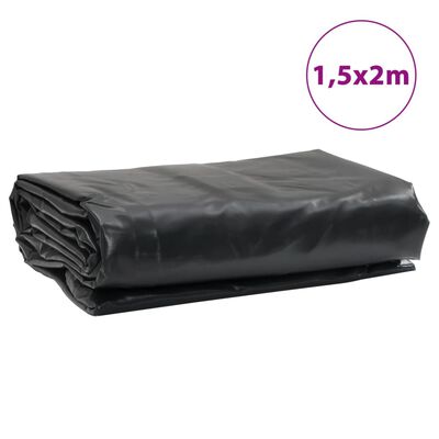 vidaXL Tentas, juodos spalvos, 1,5x2m, 650g/m²