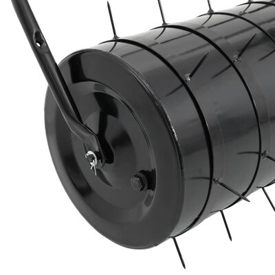 vidaXL Vejos volas su aeratoriaus spaustukais, juodas, geležis/plienas