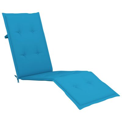 vidaXL Terasos kėdės pagalvėlė, mėlynos spalvos, (75+105)x50x4cm