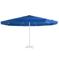 vidaXL Pakaitinis audinys lauko skėčiui nuo saulės, mėlynas, 500cm