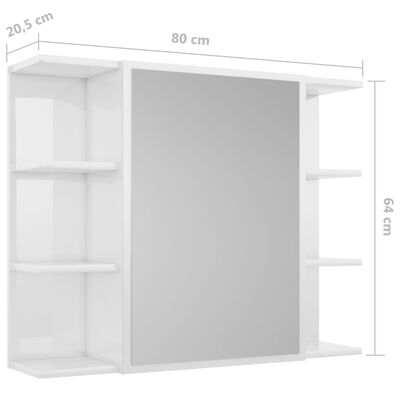 vidaXL Vonios kambario baldų komplektas, 4 dalių, baltas, mediena