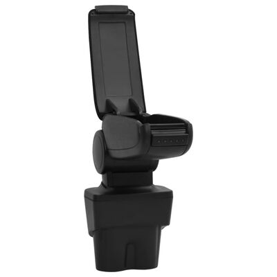 vidaXL Automobilio porankis, juodos spalvos, 17x32x(35,5–52)cm, ABS