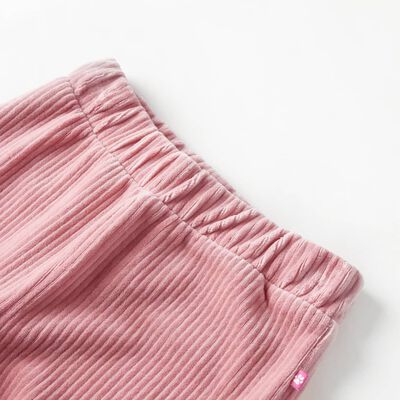 Vaikiškos kelnės, šviesiai rožinės spalvos, velvetas, 116 dydžio