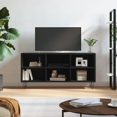 vidaXL Televizoriaus spintelė, juoda, 103,5x30x50cm, apdirbta mediena
