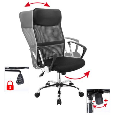 HI Biuro kėdė, juodos spalvos, plienas