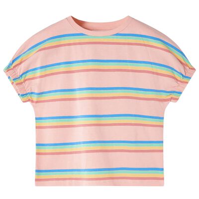 Vaikiški marškinėliai, persikinės spalvos, 116 dydžio