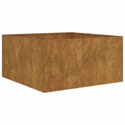 vidaXL Lovelis, 80x80x40cm, Corten plienas