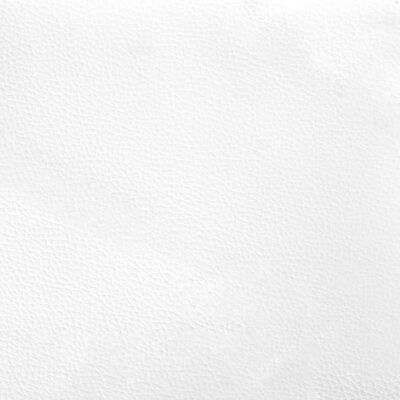 vidaXL Lovos rėmas, juodas/baltas, 80x200cm, dirbtinė oda