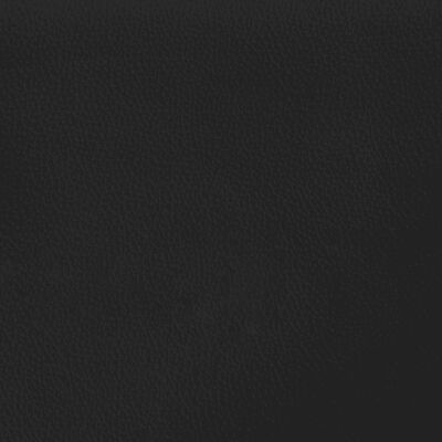vidaXL Lova su spyruoklėmis/čiužiniu, juoda, 140x190cm, dirbtinė oda