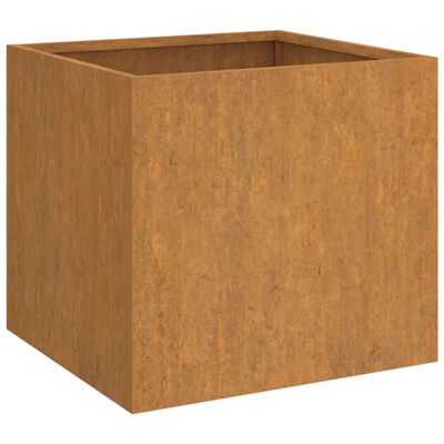 vidaXL Loveliai, 2vnt., 32x30x29cm, Corten plienas