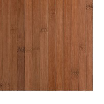 vidaXL Kilimas, rudos spalvos, 60x200cm, bambukas, stačiakampis