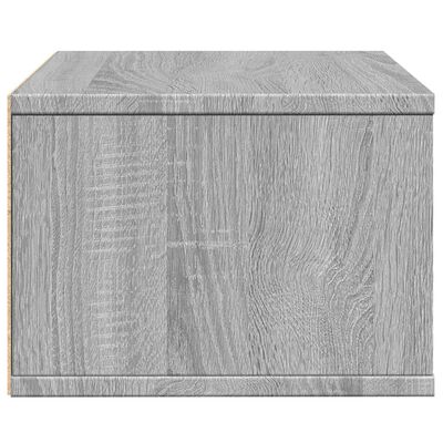 vidaXL Spausdintuvo stovas, pilkas ąžuolo, 40x32x22,5cm, mediena