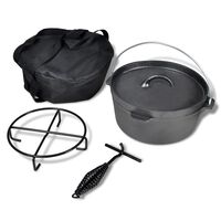 Ketaus puodas Dutch Oven 4,2 l, su priedais