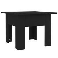 vidaXL Kavos staliukas, juodos spalvos, 55x55x42cm, apdirbta mediena