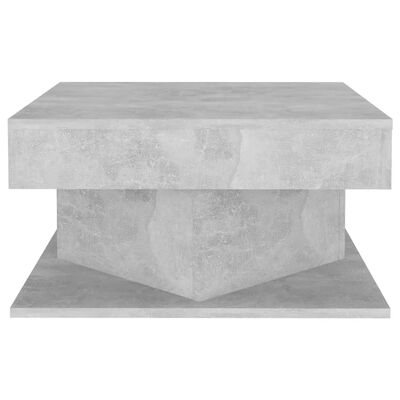 vidaXL Kavos staliukas, betono pilkas, 57x57x30cm, apdirbta mediena