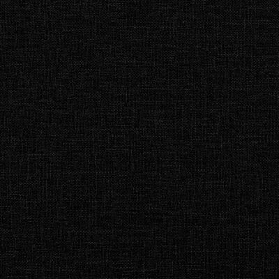 vidaXL Lova su čiužiniu, juodos spalvos, 90x200cm, audinys