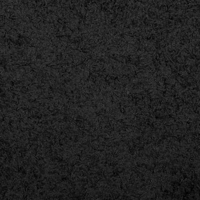 vidaXL Shaggy kilimas PAMPLONA, juodas, 280cm skersmens