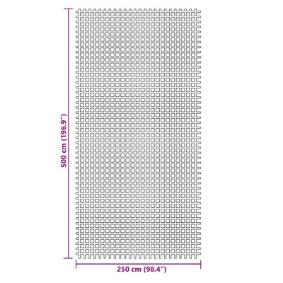 vidaXL Stovyklavimo paklotas, žalios spalvos, 5x2,5m