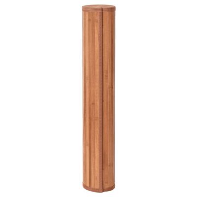 vidaXL Kilimas, rudos spalvos, 100x300cm, bambukas, stačiakampis