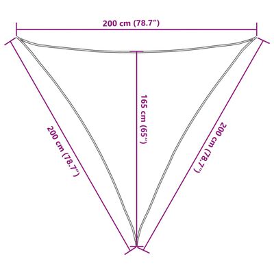 vidaXL Burė nuo saulės, balta, 2x2x2m, 100% oksfordo poliesteris