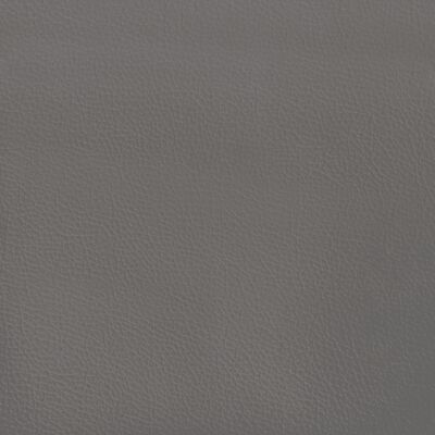 vidaXL Lova su spyruoklėmis/čiužiniu, pilka, 120x200 cm, dirbtinė oda