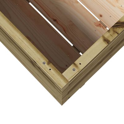 vidaXL Sodo lovelis, 70x40x72cm, impregnuota pušies mediena