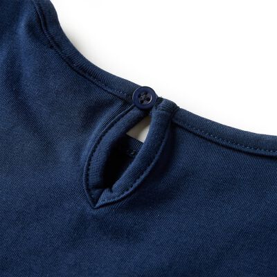 Vaikiški marškinėliai ilgomis rankovėmis, tamsiai mėlyni, 104 dydžio
