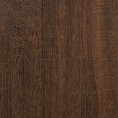vidaXL Šoninis staliukas, rudas ąžuolo, 55x38x45cm, apdirbta mediena